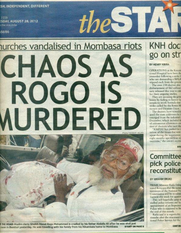 Een moord en rellen in Mombasa: een lange geschiedenis van buitenrechterlijke exectuties